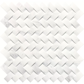 Contempo White Basketweave - stone tile
